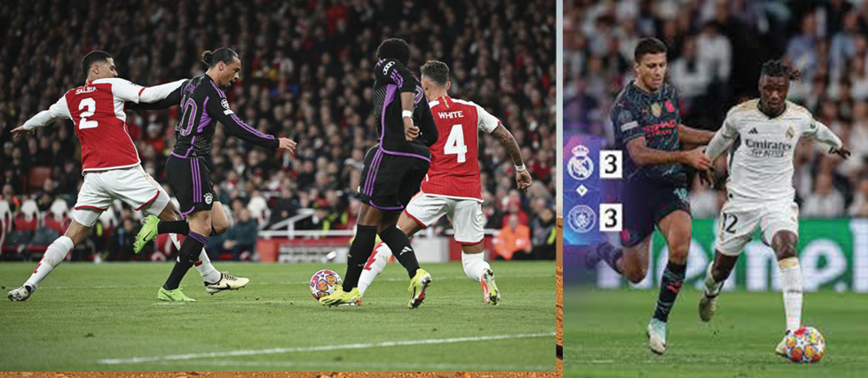 Manchester City vs Real de Madrid - Arsenal vs Bayern de Munich: Deux nuls à rebondissements